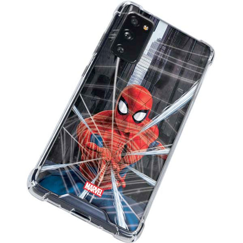 Marvel Spiderman Web Throw Galaxy S20 FE Clear Case